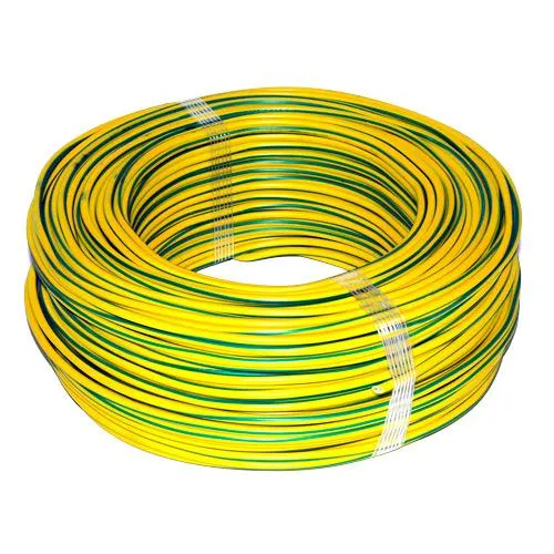 [6ZZZAAZZ001] Earth cable yellow-green bobbin (100m, 1X4mm2)