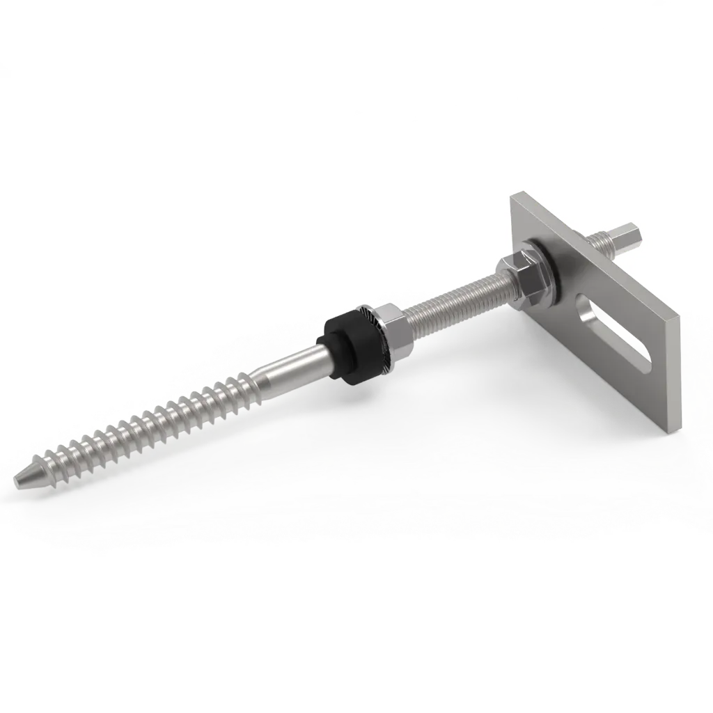 hanger screw with mounting plate