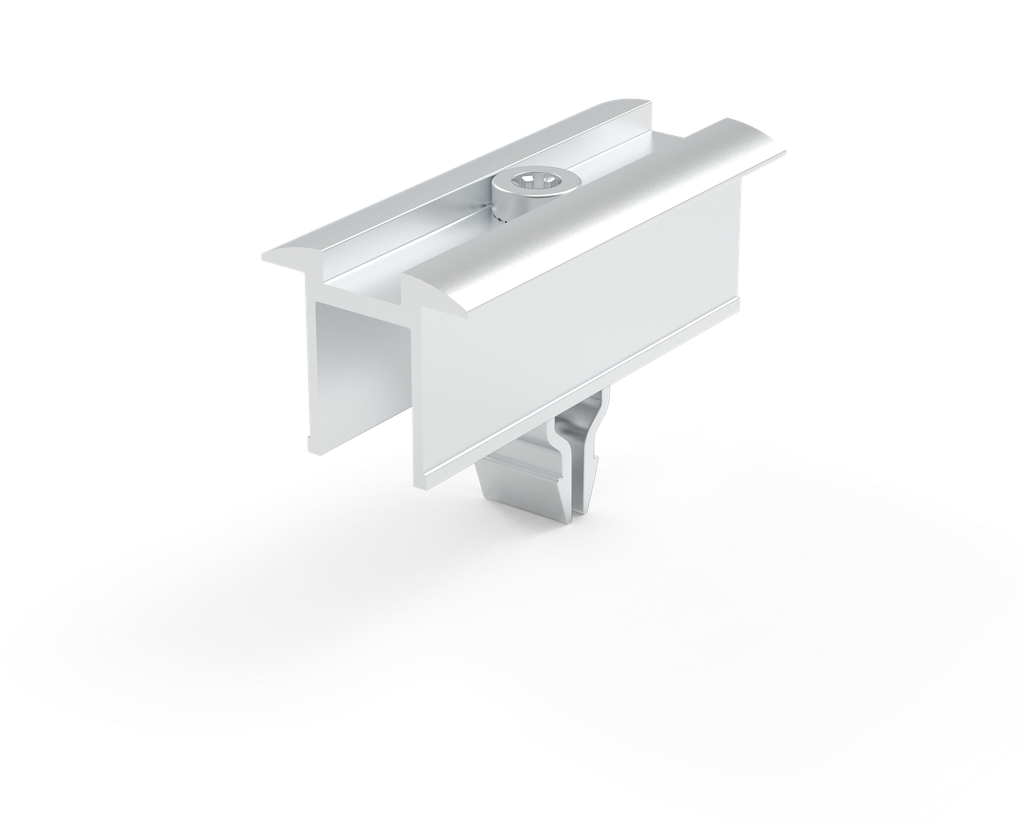 [1HME32KK028] click middle clamp (alu, grounding, 30-40mm)