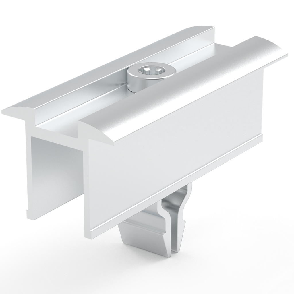 [1HME32KK028] klikmiddenklem (alu, aarding, 30-40mm)