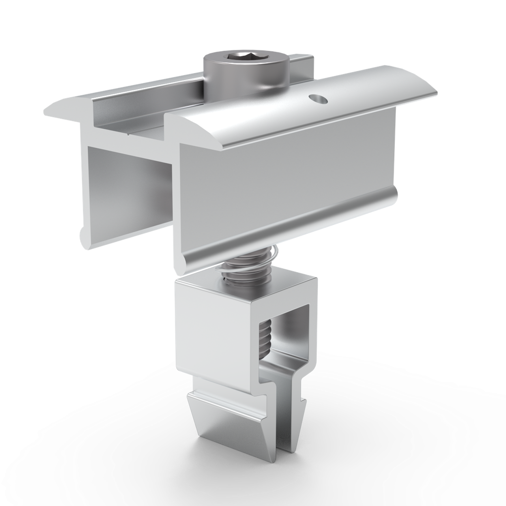Pince central clic slim line avec mise à la terre